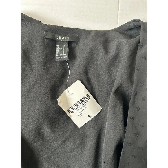 F21 Women’s Mini Dress, Small Black NWT - Picture 3 of 6